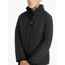 Casaco de equitação impermeável Team Young Rider para rapaz preto Preto