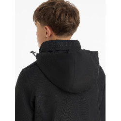 Casaco de equitação impermeável Team Young Rider para rapaz preto Preto