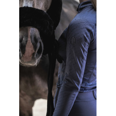 Baselayer Je t'aime Equithème Sabine mulher Azul / cinza Baselayer Je t'aime Equithème Sabine mulher Azul / cinza