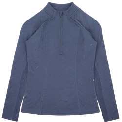 Baselayer Je t'aime Equithème Sabine mulher Azul / cinza Baselayer Je t'aime Equithème Sabine mulher Azul / cinza