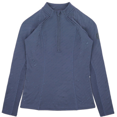 Baselayer Je t'aime Equithème Sabine mulher Azul / cinza Baselayer Je t'aime Equithème Sabine mulher Azul / cinza