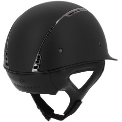 Capacete Equithème Soazy Mate Chrome prateado Preto / cromado