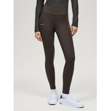 Legging Tommy Hilfiger Equestrian Elmira inverno full grip feminino Cacau Castanho