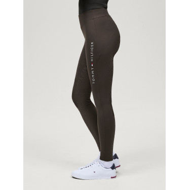 Legging Tommy Hilfiger Equestrian Elmira inverno full grip feminino Cacau Castanho