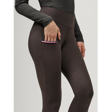 Legging Tommy Hilfiger Equestrian Elmira inverno full grip feminino Cacau Castanho