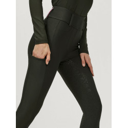 Calça Tommy Hilfiger Equestrian Highland Hybrid feminina full grip Alfinete Azul