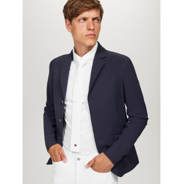 Gravata de tricô Tommy Hilfiger Equestrian para homem Adam com fecho de correr Gravata de tricô Tommy Hilfiger Equestrian para homem Adam com fecho de correr