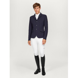 Gravata de tricô Tommy Hilfiger Equestrian para homem Adam com fecho de correr Branco óptico Gravata de tricô Tommy Hilfiger Equestrian para homem Adam com fecho de correr Branco óptico