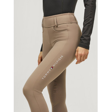 Calças de equitação Tommy Hilfiger Equestrian Vermont mulher com culote integral Fóssil