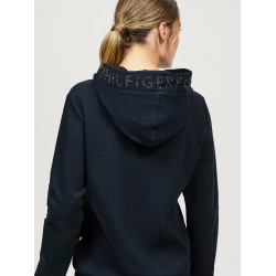 Sweat com capuz Tommy Hilfiger Equestrian Strass Laurens mulher Sweat com capuz Tommy Hilfiger Equestrian Strass Laurens mulher