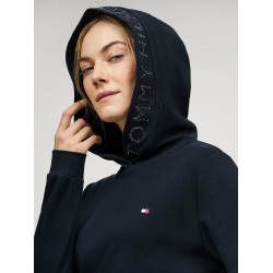 Sweat com capuz Tommy Hilfiger Equestrian Strass Laurens mulher Sweat com capuz Tommy Hilfiger Equestrian Strass Laurens mulher