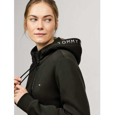 Moletom com capuz Tommy Hilfiger Equestrian com zíper Union masculino Moletom com capuz Tommy Hilfiger Equestrian com zíper Union masculino
