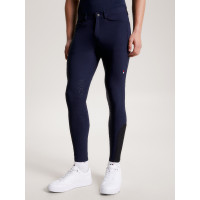 Calças de equitação Tommy Hilfiger Equestrian homem Pro grip joelhos Céu do deserto Azul