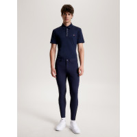 Calças de equitação Tommy Hilfiger Equestrian homem Pro grip joelhos Céu do deserto Azul