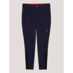 Calças de equitação Tommy Hilfiger Equestrian homem Pro grip joelhos Céu do deserto Azul