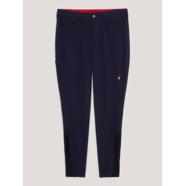 Calças de equitação Tommy Hilfiger Equestrian homem Pro grip joelhos Céu do deserto Azul