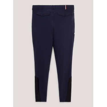 Calças de equitação Tommy Hilfiger Equestrian homem Pro grip joelhos Céu do deserto Azul