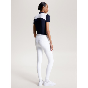 Legging Tommy Hilfiger Equestrian Elmira feminino full grip Branco óptico Legging Tommy Hilfiger Equestrian Elmira feminino full grip Branco óptico