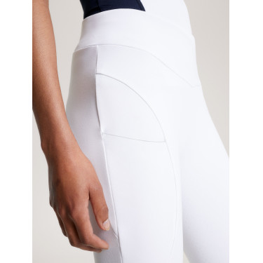Legging Tommy Hilfiger Equestrian Elmira feminino full grip Branco óptico Legging Tommy Hilfiger Equestrian Elmira feminino full grip Branco óptico