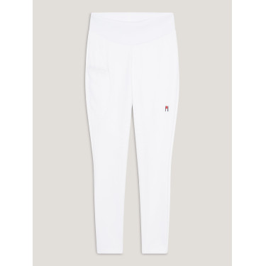Legging Tommy Hilfiger Equestrian Elmira feminino full grip Branco óptico Legging Tommy Hilfiger Equestrian Elmira feminino full grip Branco óptico