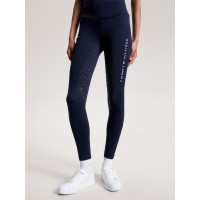 Legging Tommy Hilfiger Equestrian Elmira feminino full grip Céu do deserto Azul Legging Tommy Hilfiger Equestrian Elmira feminino full grip Céu do deserto Azul