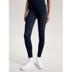 Legging Tommy Hilfiger Equestrian Elmira feminino full grip Céu do deserto Azul Legging Tommy Hilfiger Equestrian Elmira feminino full grip Céu do deserto Azul