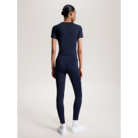 Legging Tommy Hilfiger Equestrian Elmira feminino full grip Céu do deserto Azul Legging Tommy Hilfiger Equestrian Elmira feminino full grip Céu do deserto Azul