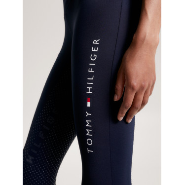 Legging Tommy Hilfiger Equestrian Elmira feminino full grip Céu do deserto Azul Legging Tommy Hilfiger Equestrian Elmira feminino full grip Céu do deserto Azul
