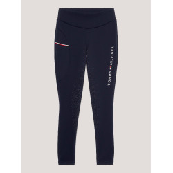 Legging Tommy Hilfiger Equestrian Elmira feminino full grip Céu do deserto Azul Legging Tommy Hilfiger Equestrian Elmira feminino full grip Céu do deserto Azul
