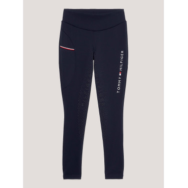 Legging Tommy Hilfiger Equestrian Elmira feminino full grip Céu do deserto Azul Legging Tommy Hilfiger Equestrian Elmira feminino full grip Céu do deserto Azul
