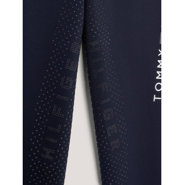 Legging Tommy Hilfiger Equestrian Elmira feminino full grip Céu do deserto Azul Legging Tommy Hilfiger Equestrian Elmira feminino full grip Céu do deserto Azul
