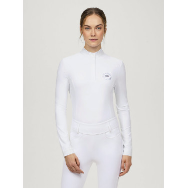 Polo de competição Tommy Hilfiger Equestrian Taylor Strass de mangas compridas