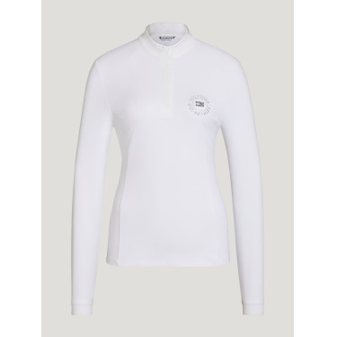 Polo de competição Tommy Hilfiger Equestrian Taylor Strass de mangas compridas Polo de competição Tommy Hilfiger Equestrian Taylor Strass de mangas compridas