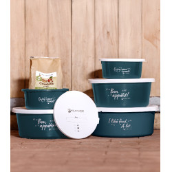 Pequena marmita Waldhausen com tampa Azul petróleo Pequena marmita Waldhausen com tampa Azul petróleo