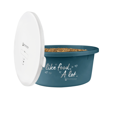 Comedouro XL com tampa Waldhausen Azul petróleo Comedouro XL com tampa Waldhausen Azul petróleo