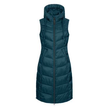 Colete longo e leve ELT Ostende Azul petróleo