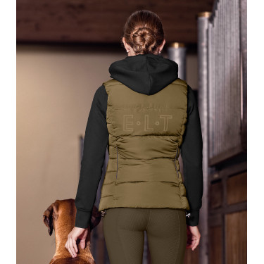 Colete leve sem mangas ELT inverno Oxford Verde cáqui