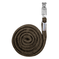 Cabo de condução Waldhausen Economic com mosquetão anti-pânico Castanho verde