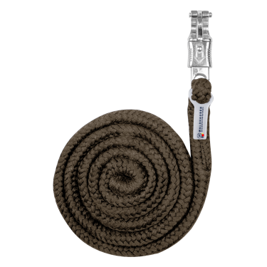 Cabo de condução Waldhausen Economic com mosquetão anti-pânico Castanho verde Cabo de condução Waldhausen Economic com mosquetão anti-pânico Castanho verde