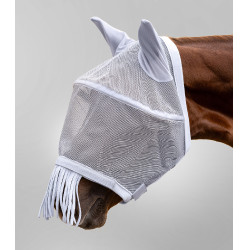 Masque anti-mouche WaldhausenPremium protection oreilles et chanfrein Cinza prateado Cinzento
