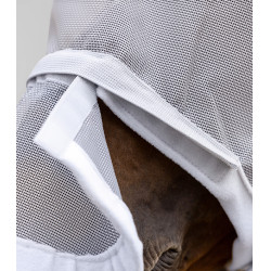 Masque anti-mouche WaldhausenPremium protection oreilles et chanfrein Cinza prateado Cinzento