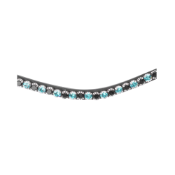 Frontal Glam preto X-Line Waldhausen Preto / azul petróleo / preto