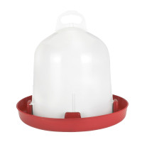 Bebedouro de corpo duplo Kerbl Hobbyfarming Branco / vermelho