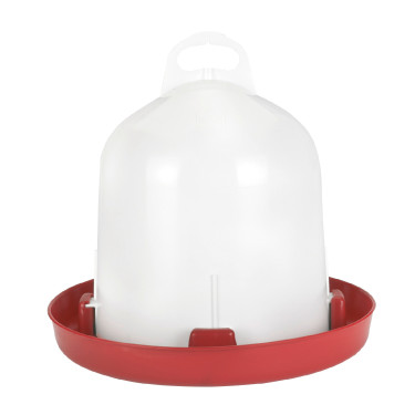 Bebedouro de corpo duplo Kerbl Hobbyfarming Branco / vermelho