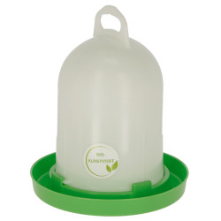 Bebedouro de plástico Kerbl Hobbyfarming Branco / verde