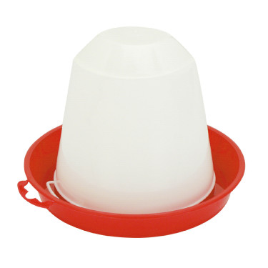 Bebedouro de plástico Kerbl Hobbyfarming Branco / vermelho Bebedouro de plástico Kerbl Hobbyfarming Branco / vermelho