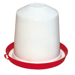 Bebedouro de plástico Kerbl Hobbyfarming Branco / vermelho