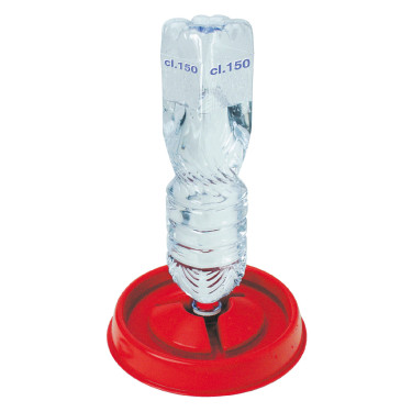 Bebedouro para garrafa de plástico Kerbl Hobbyfarming Vermelho