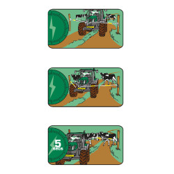 Barra de reposição Electro Gate AKO Preto