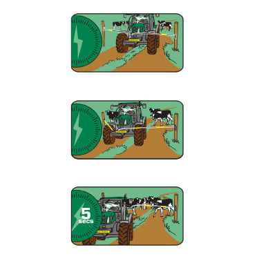 Barra de reposição Electro Gate AKO Preto